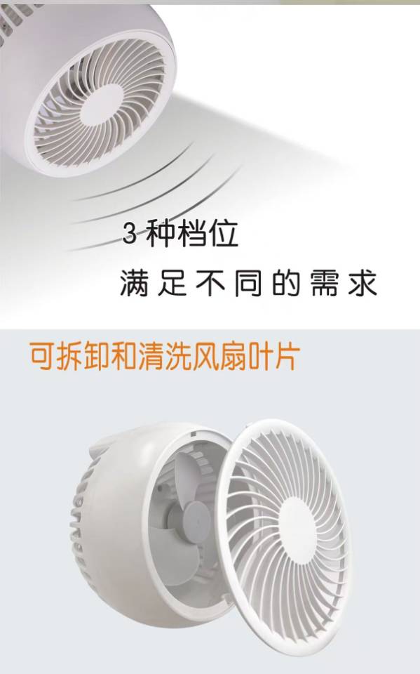 桌面台式循环扇模具 图2